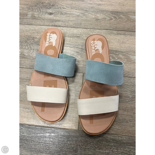 Sandals Flats By Sorel In Blue, Size: 10.5