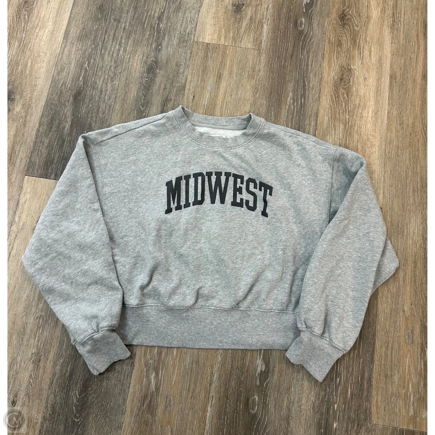 Sweatshirt Crewneck By Old Navy In Grey, Size: S