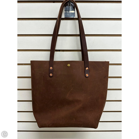 Handbag Leather By KMM&Co., Size: Large