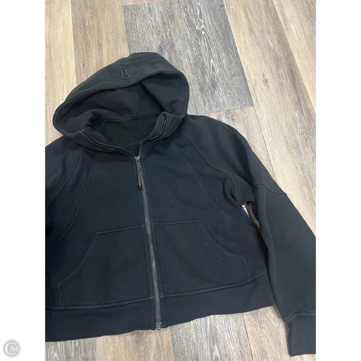 Athletic Sweatshirt Hoodie By Lululemon In Black, Size: Xs/S