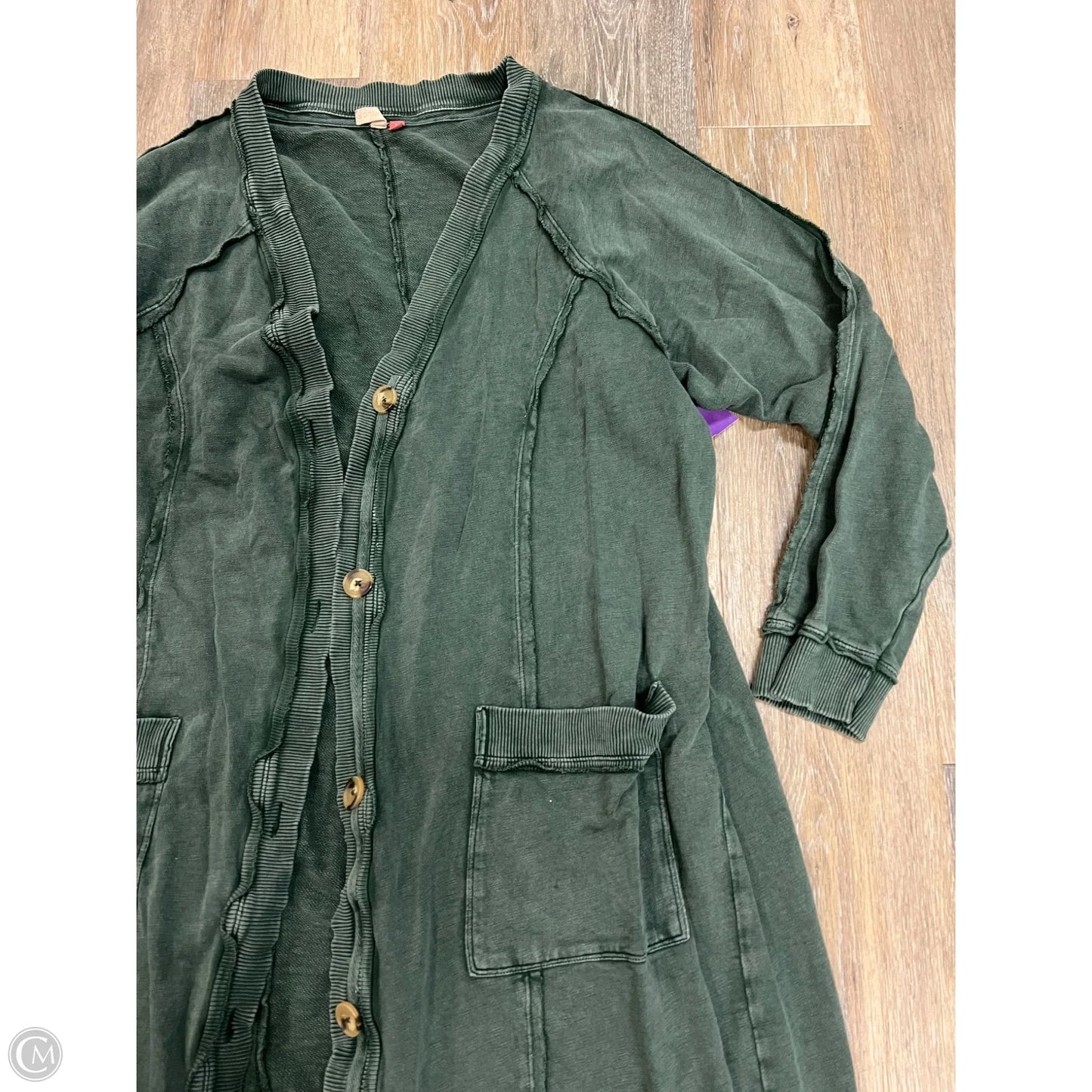 Sweater Cardigan By Pilcro In Green, Size: Xl