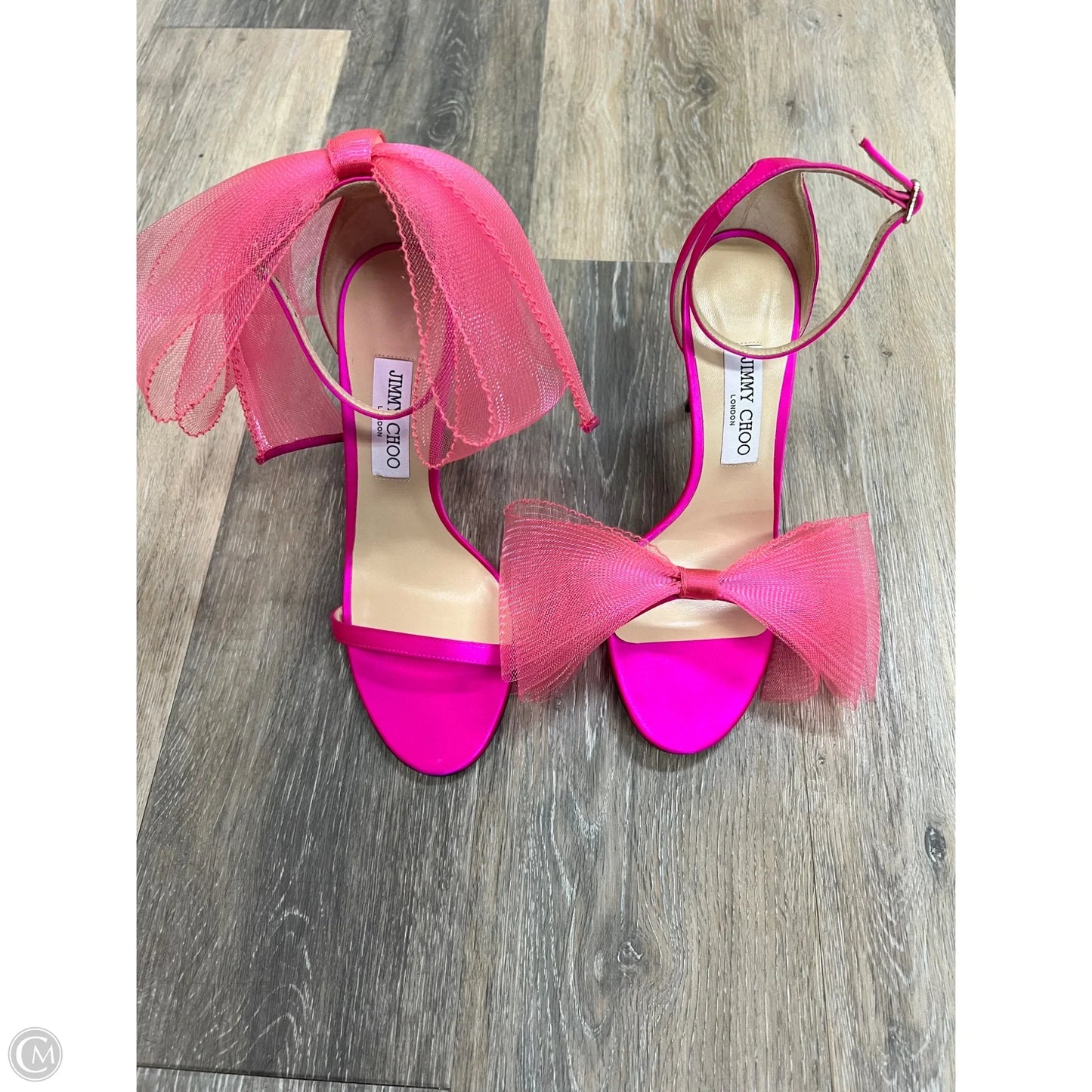 Sandals Luxury Designer By Jimmy Choo In Pink, Size: 10 (41)