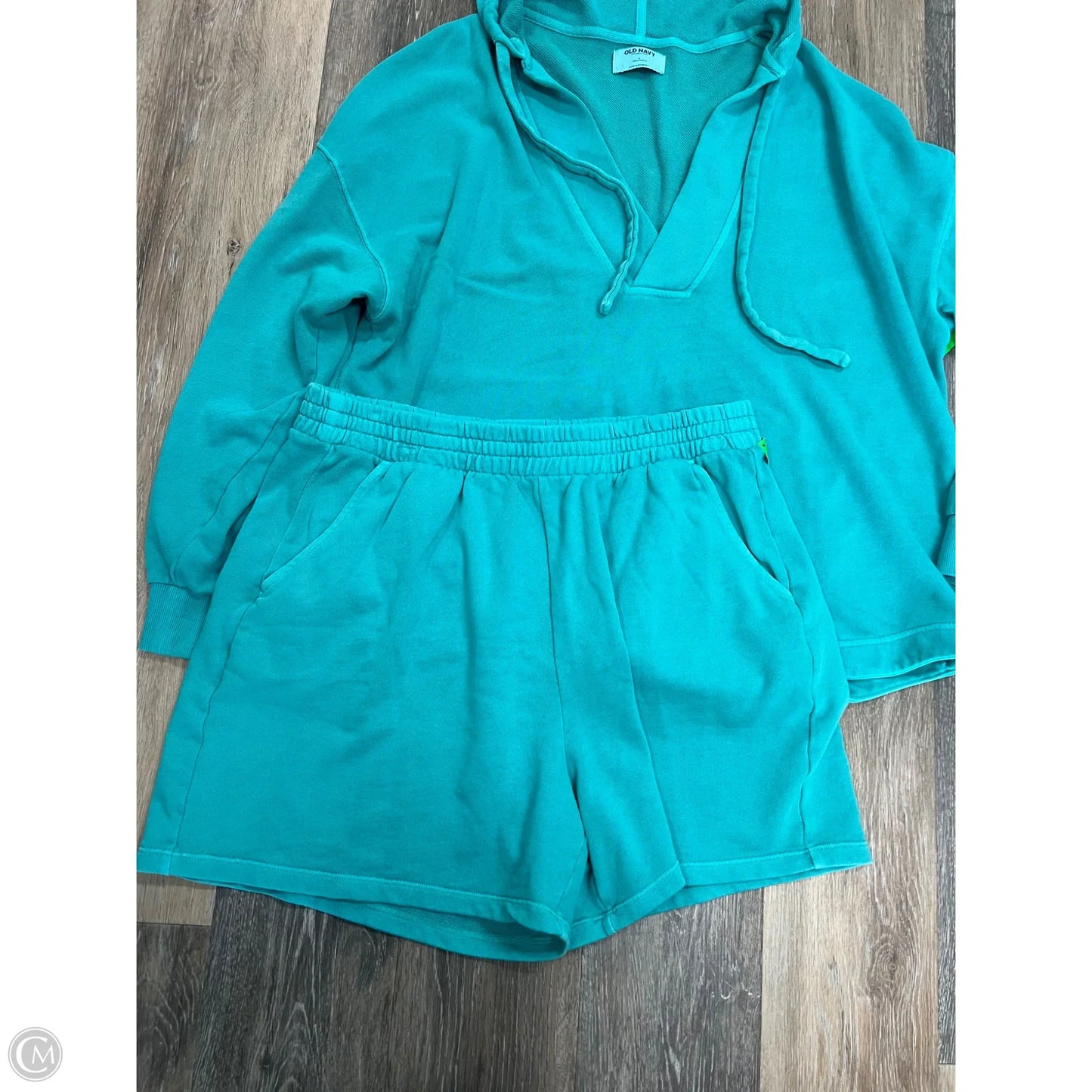 2pc Sweatshirt Hoodie Set By Old Navy In Teal, Size: L