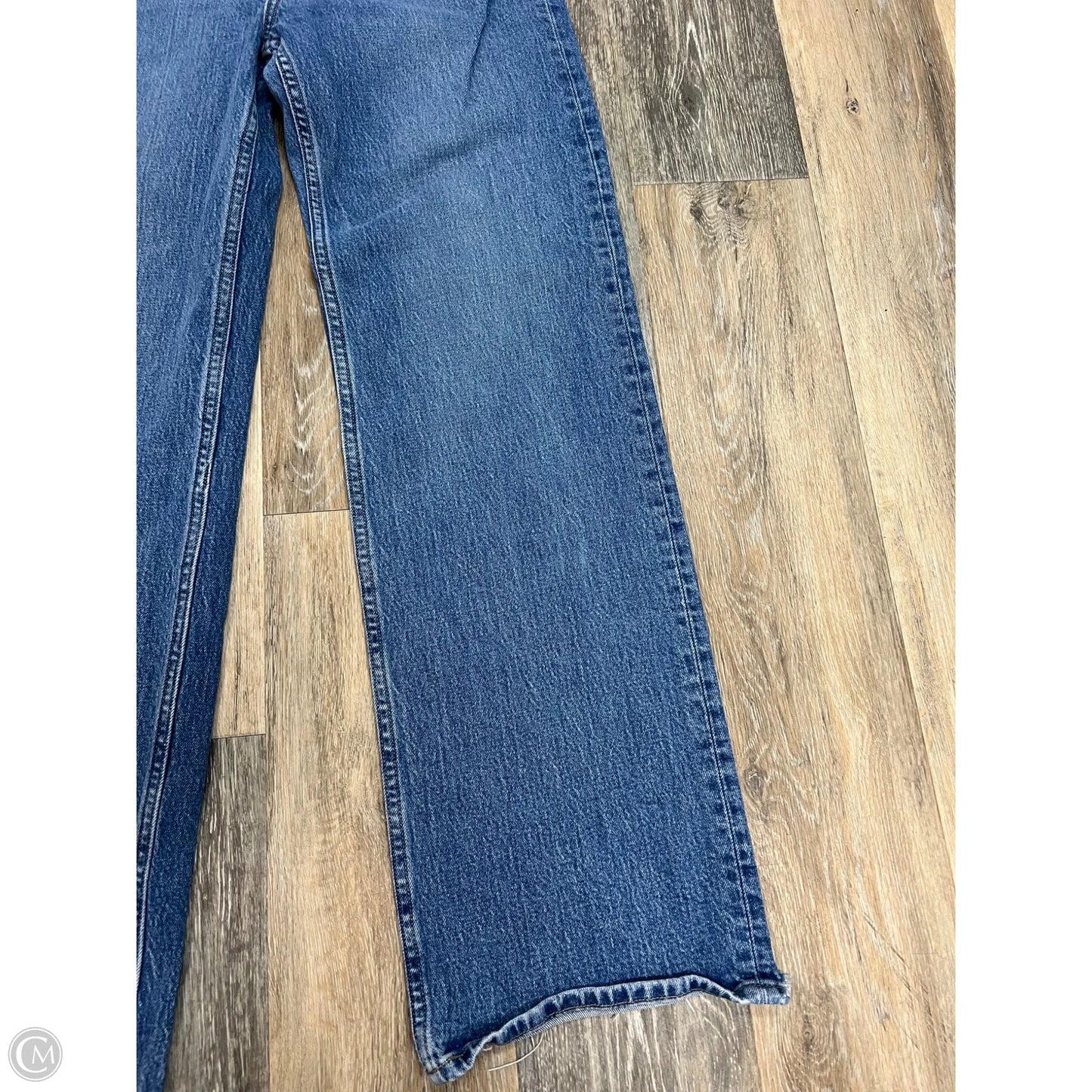 Jeans Straight By Abercrombie And Fitch In Blue Denim, Size: 8l