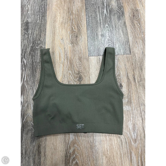 Athletic Bra By Set Active In Green, Size: S