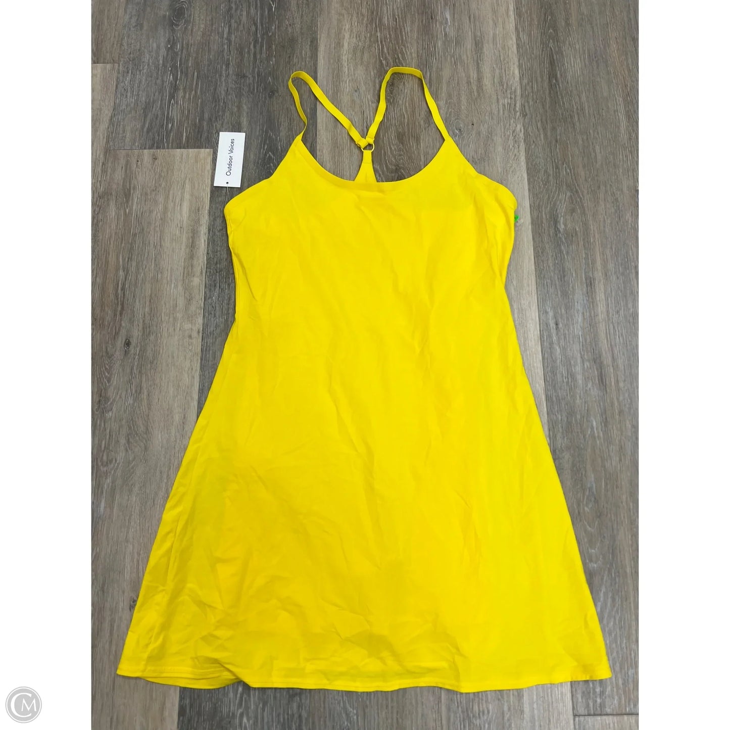 Athletic Dress By Outdoor Voices In Yellow, Size: M