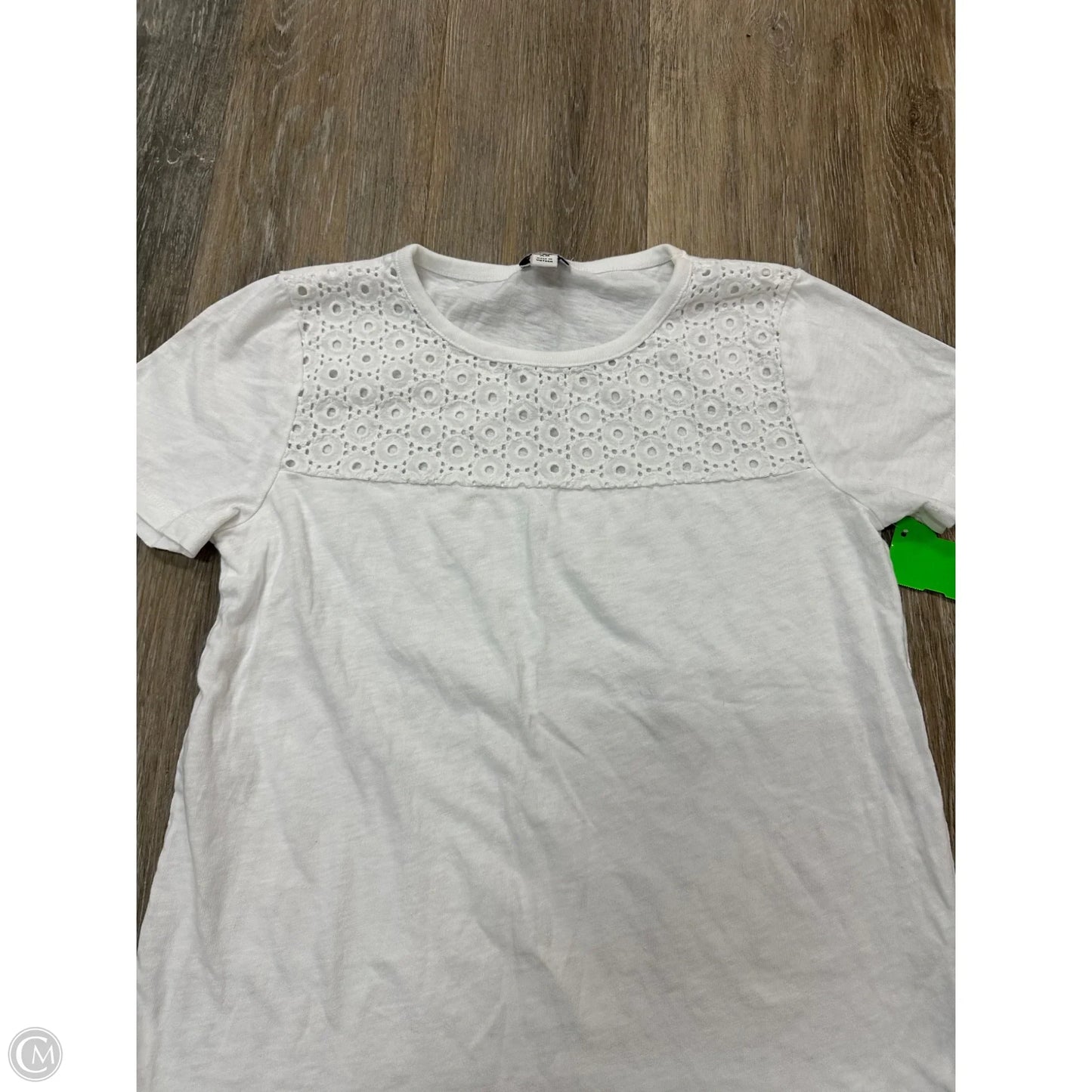 Top Short Sleeve By J. Crew In White, Size: Xs