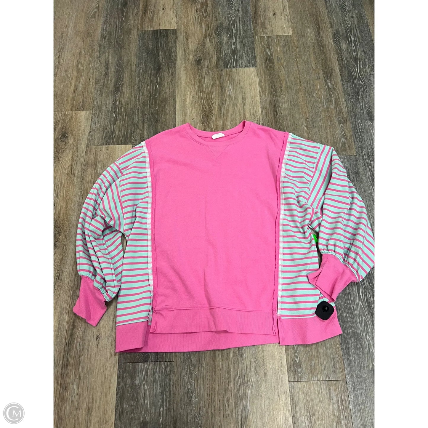 Top Long Sleeve By New In In Pink, Size: 1x