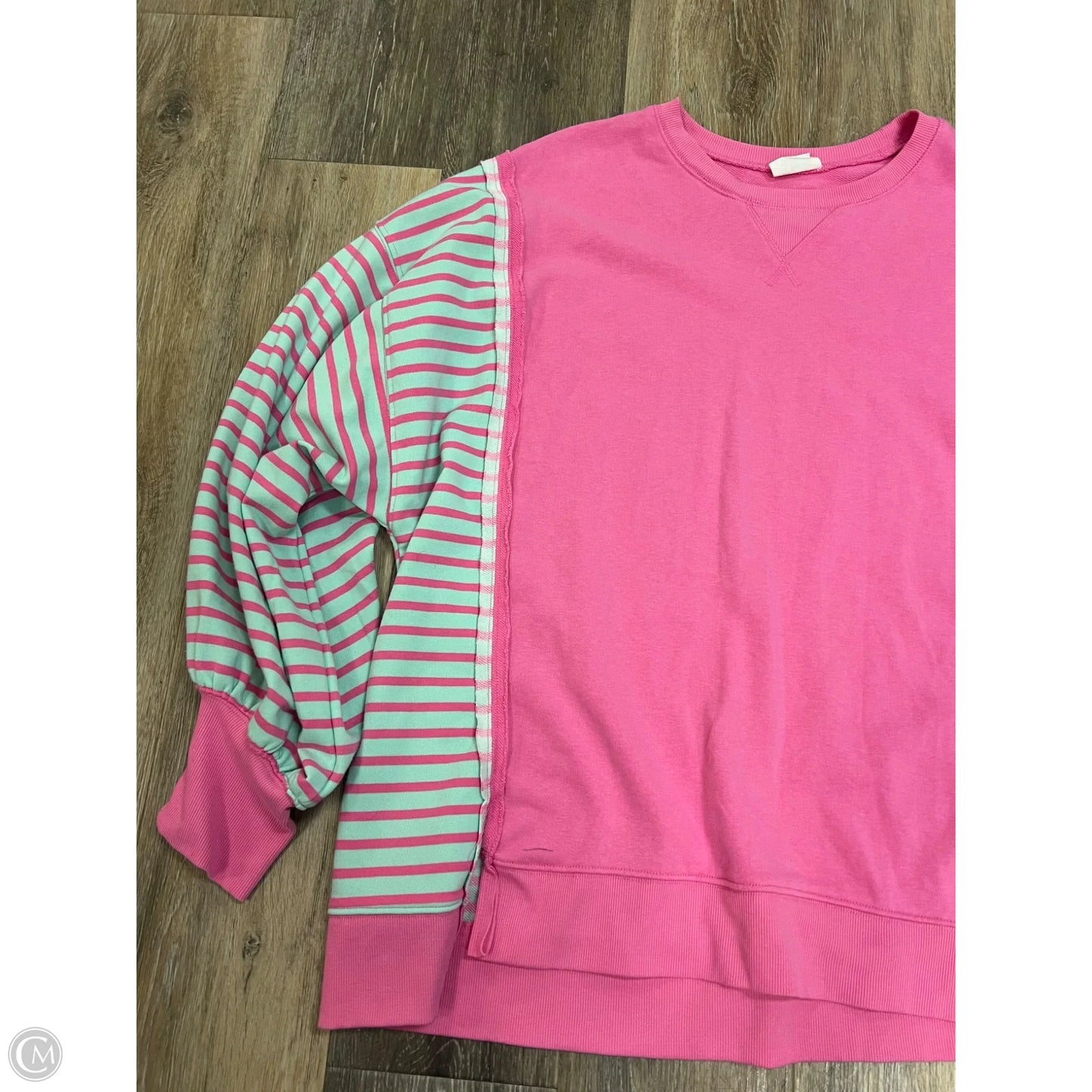 Top Long Sleeve By New In In Pink, Size: 1x