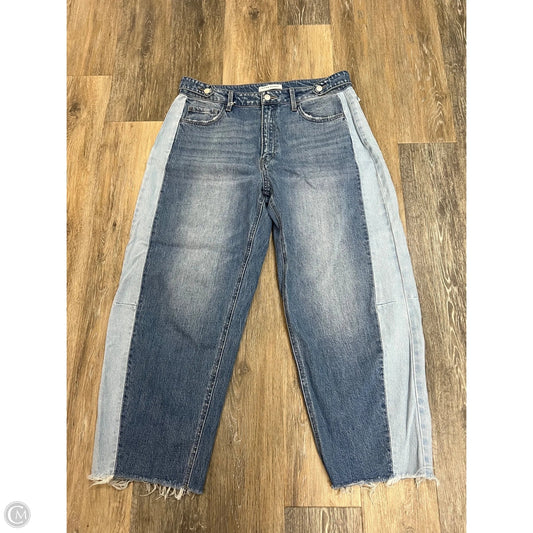 Jeans Wide Leg By Flying Monkey In Blue Denim, Size: 14