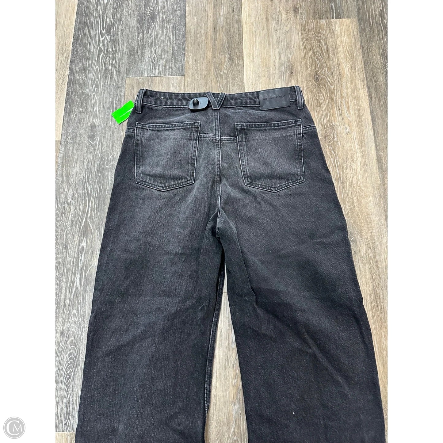 Jeans Wide Leg By We The Free In Black Denim, Size: 8