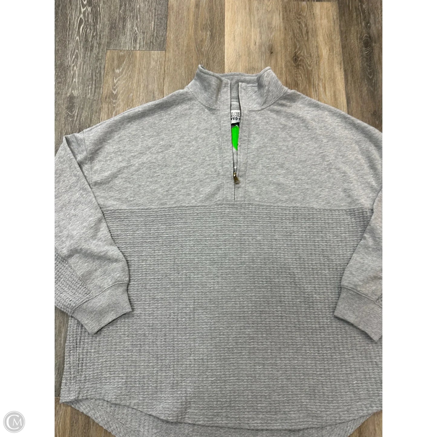 Sweatshirt Collar By American Eagle In Grey, Size: L