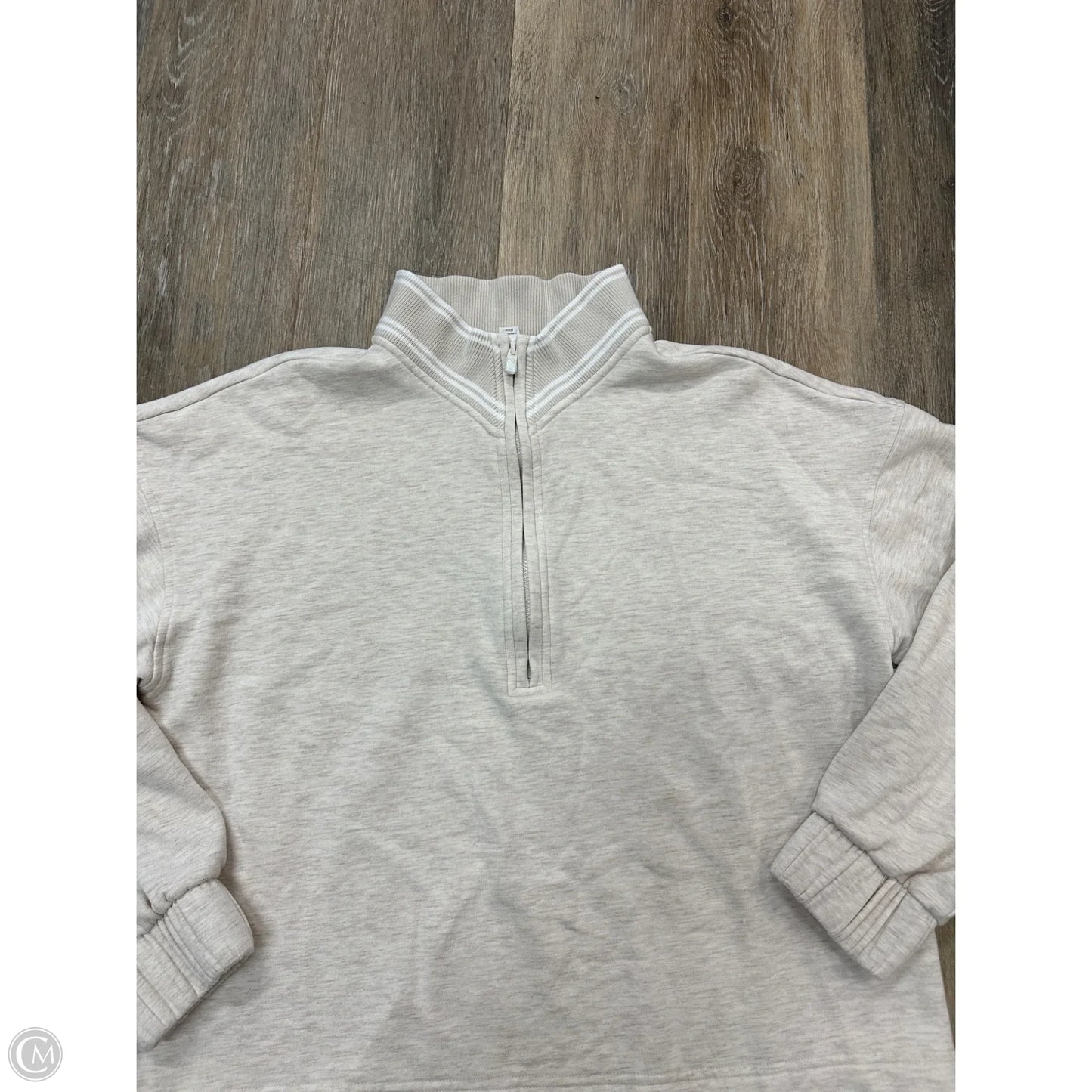 Athletic Sweatshirt Collar By Travis Mathew In Tan, Size: S