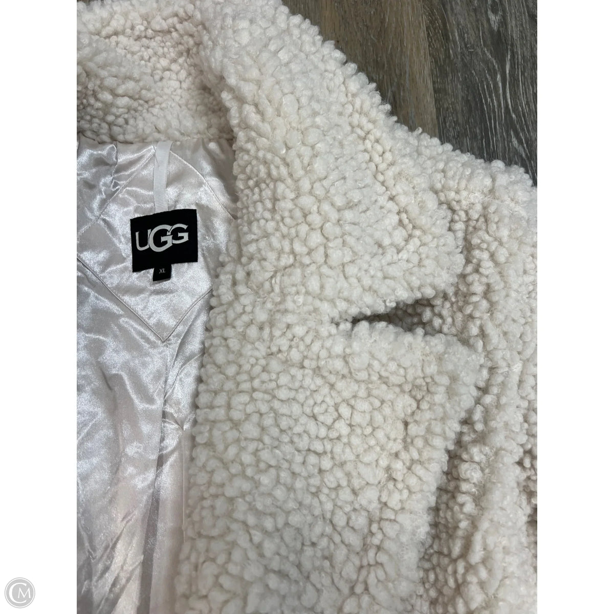 Coat Designer By Ugg In Cream, Size: Xl