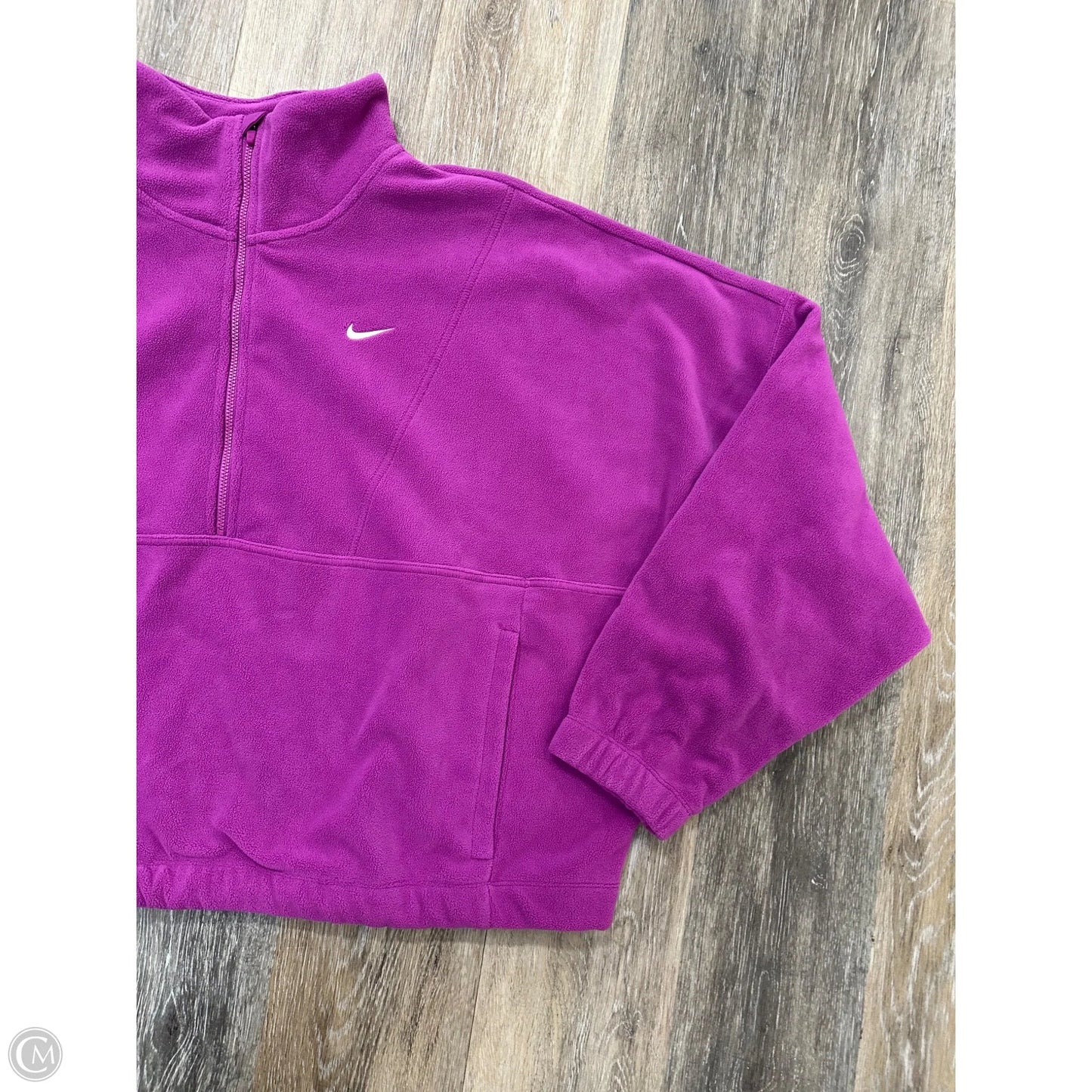 Athletic Sweatshirt Collar By Nike Apparel In Pink, Size: Xl