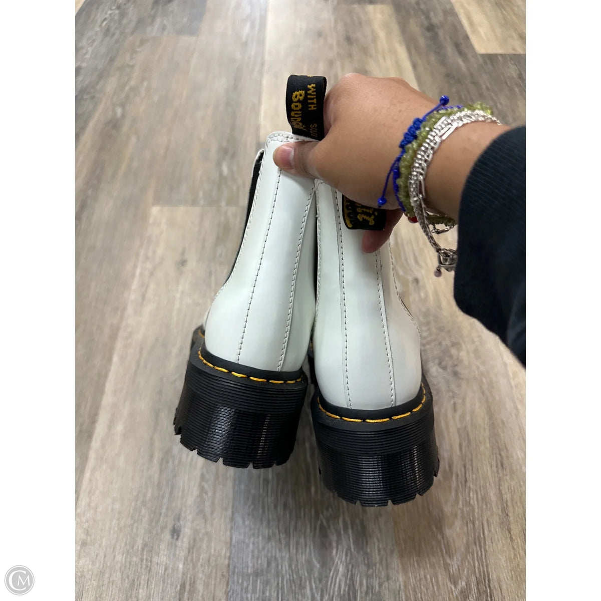 Boots Designer By Dr Martens In White, Size: 6