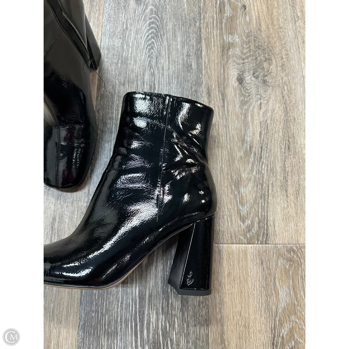 Boots Ankle Heels By Sam Edelman In Black, Size: 6.5