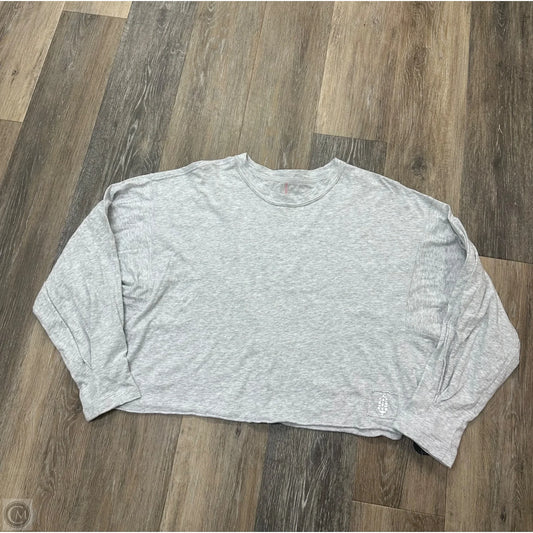 Top Long Sleeve By Free People In Grey, Size: S