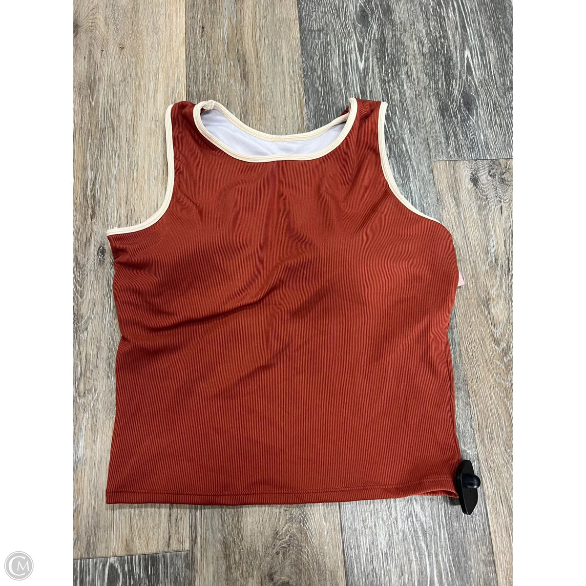 Swimsuit Top By Geode In Orange, Size: M