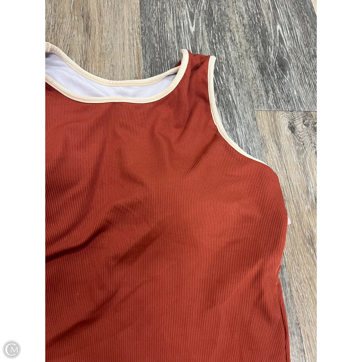 Swimsuit Top By Geode In Orange, Size: M