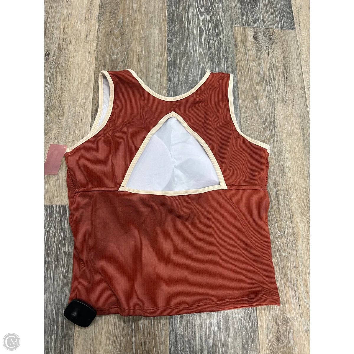 Swimsuit Top By Geode In Orange, Size: M
