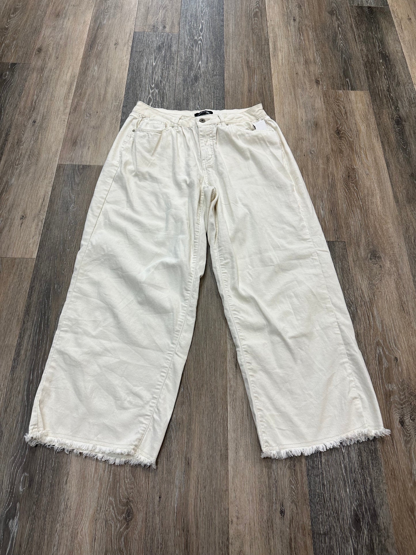 Cream Pants Ankle Charlie B, Size 8
