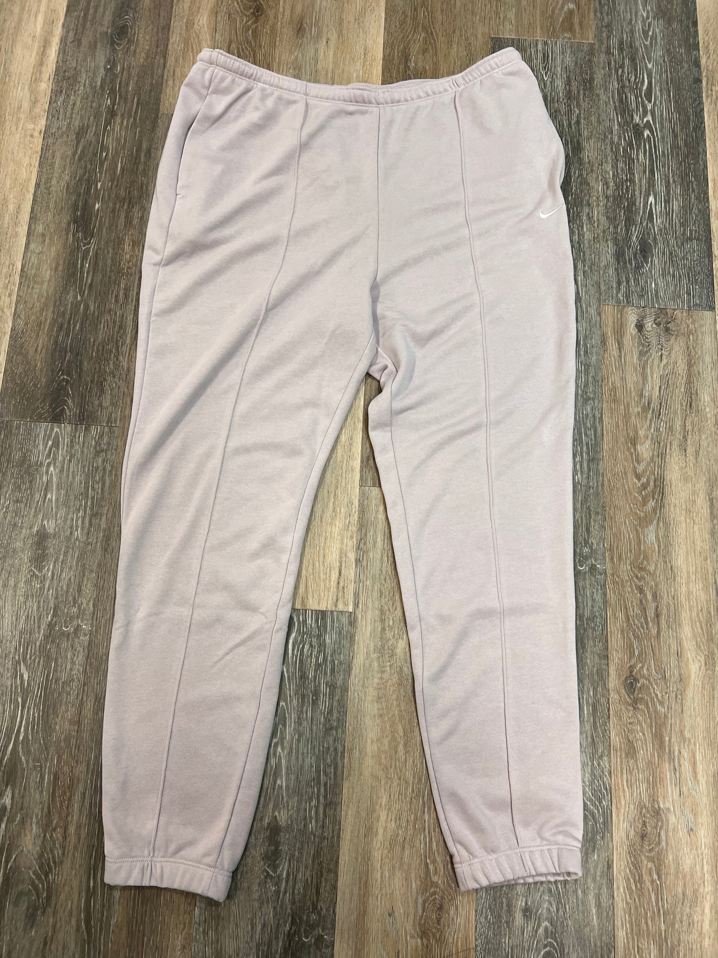 Athletic Pants By Nike Apparel In Mauve, Size: Xl