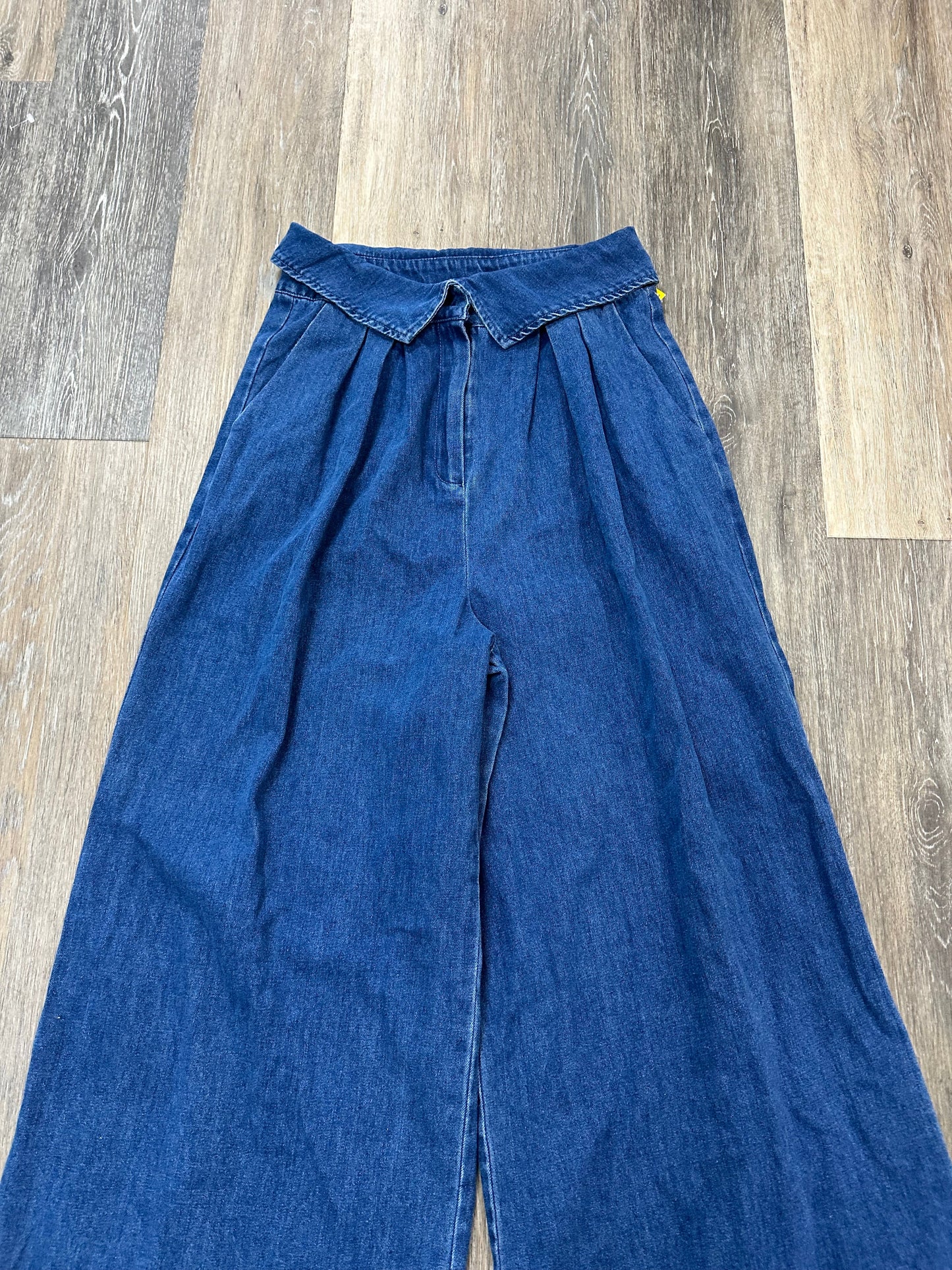 Jeans Wide Leg By Free Market In Blue Denim, Size: S