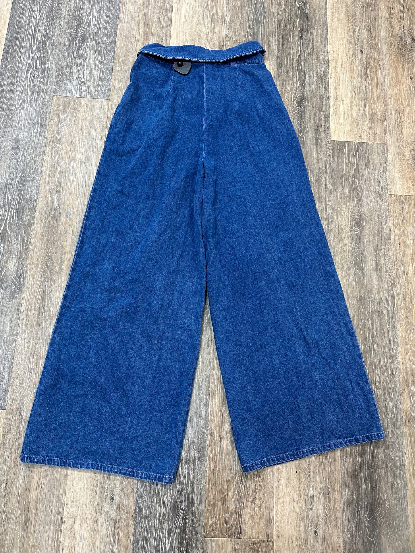 Jeans Wide Leg By Free Market In Blue Denim, Size: S