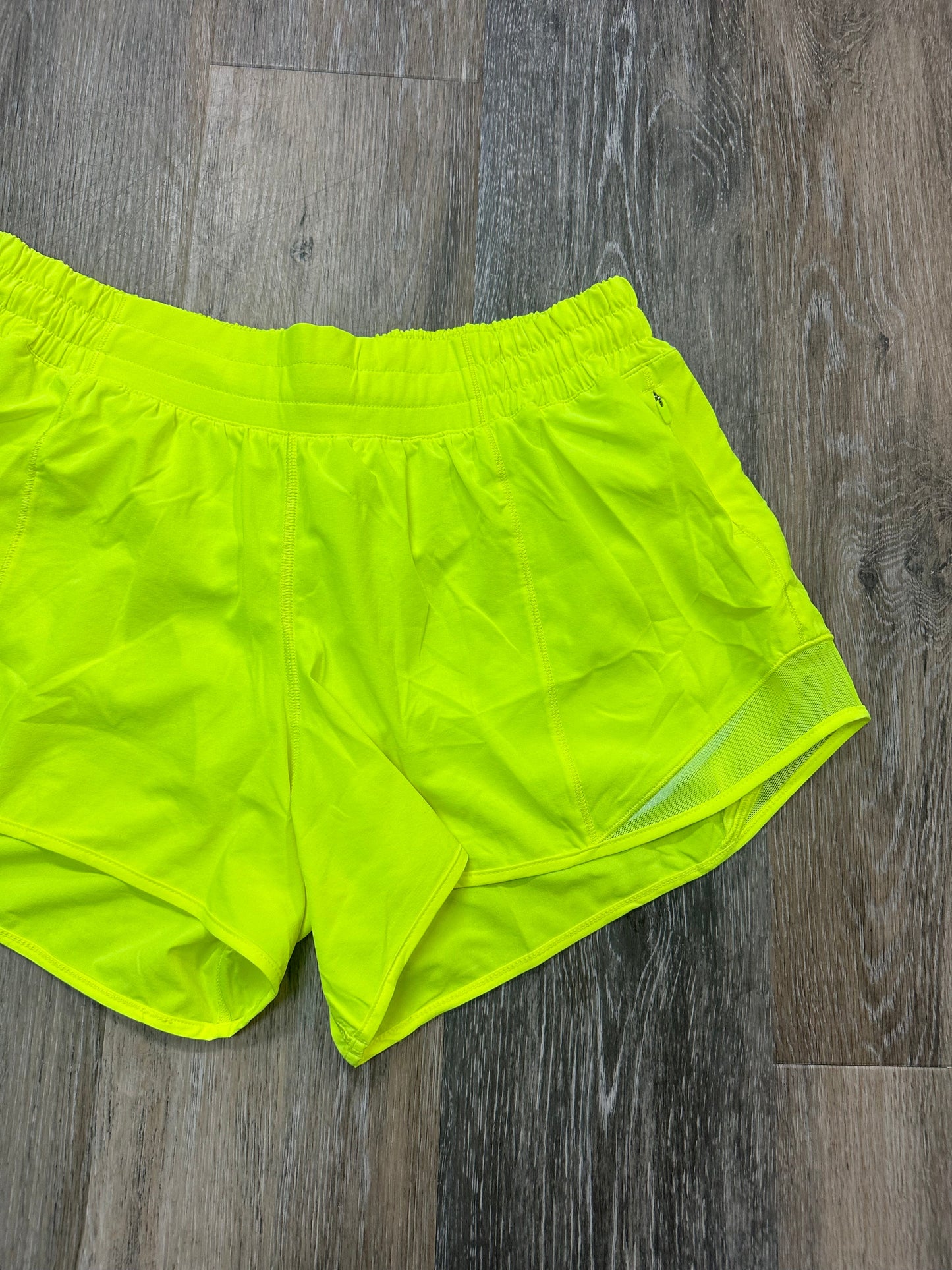 Athletic Shorts By Lululemon In Yellow, Size: 10