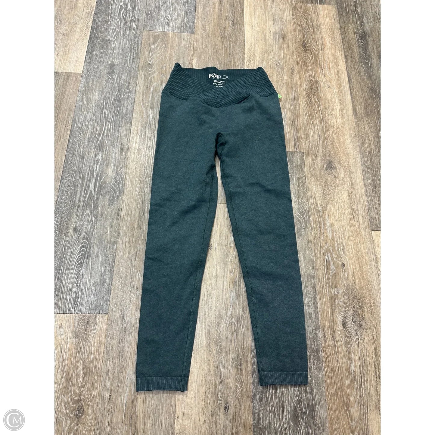 Athletic Leggings By Popflex In Green, Size: S