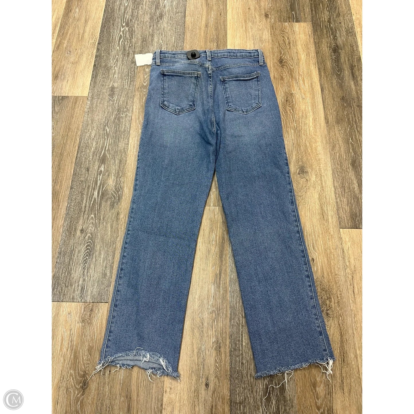 Jeans Straight By Just Black In Blue Denim, Size: 12
