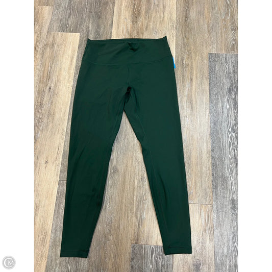 Athletic Leggings By Lululemon In Green, Size: 14
