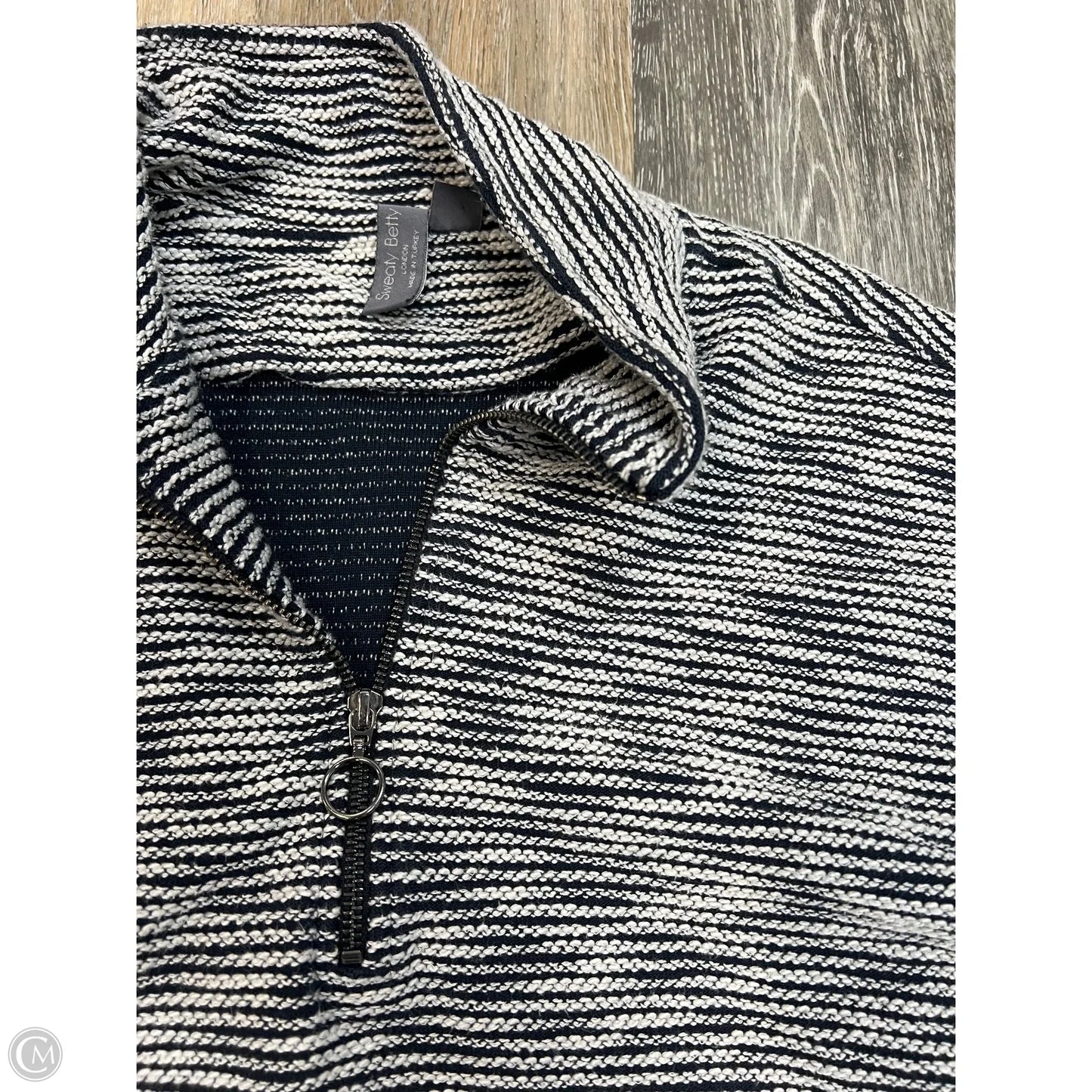 Athletic Top Long Sleeve Crewneck By Sweaty Betty In Black & White, Size: Xxl