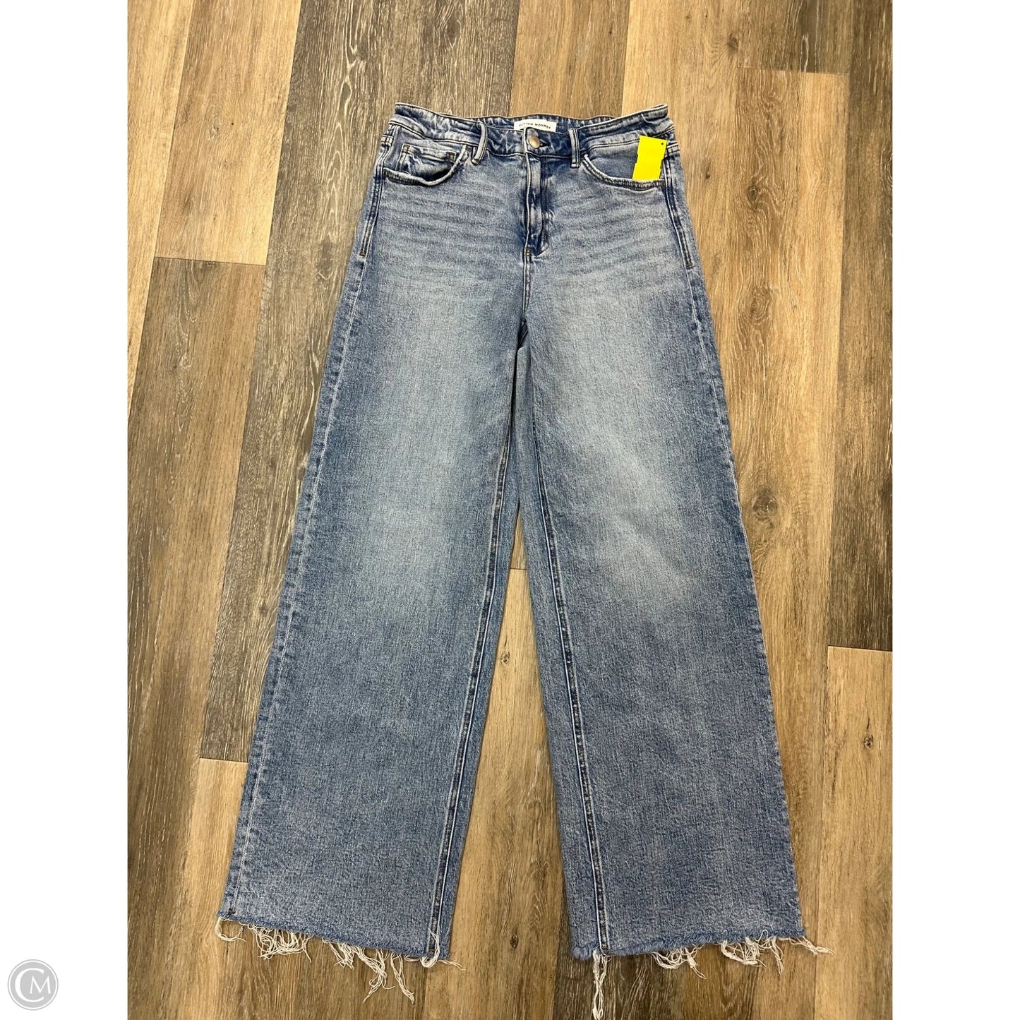 Jeans Wide Leg By Flying Monkey In Blue Denim, Size: 8