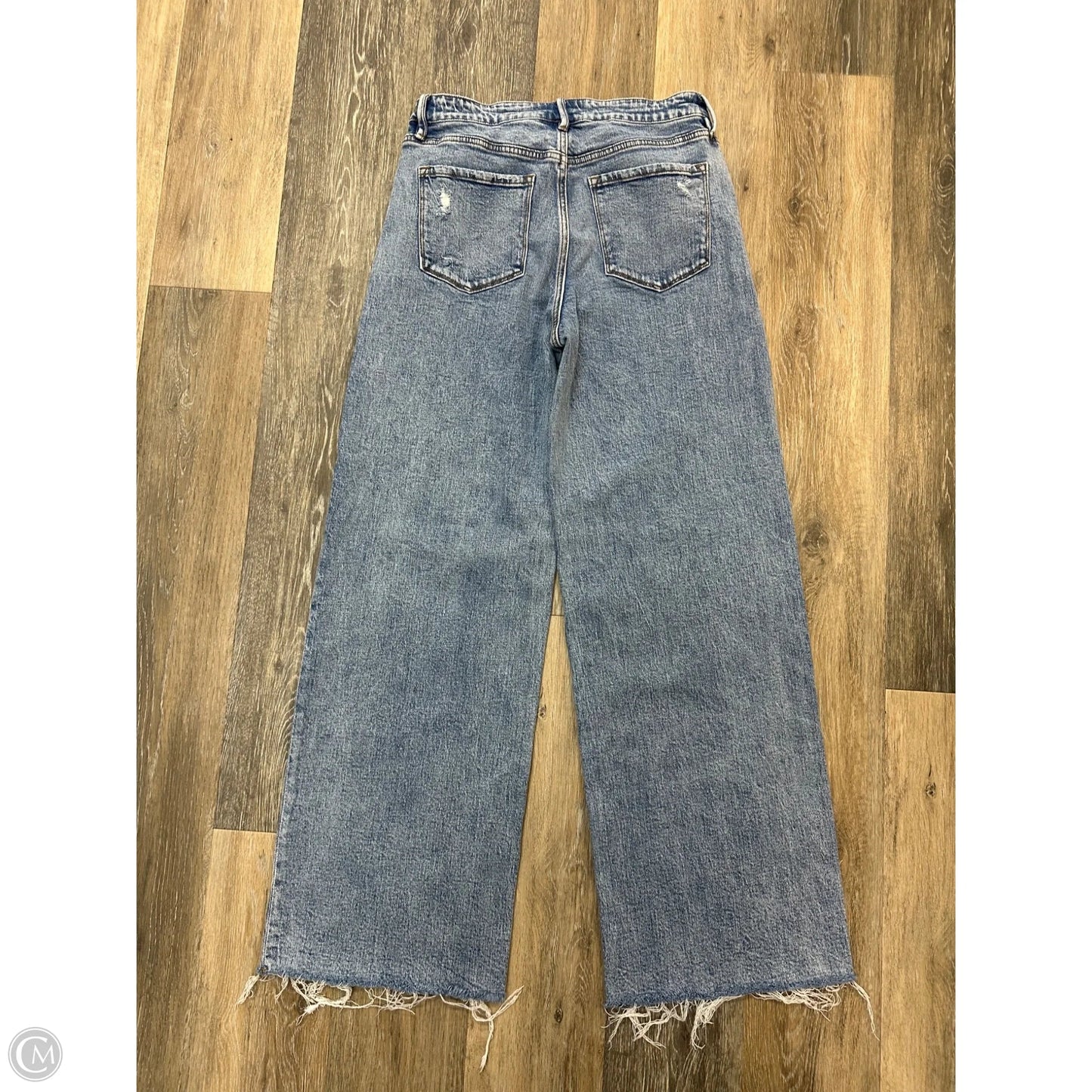 Jeans Wide Leg By Flying Monkey In Blue Denim, Size: 8