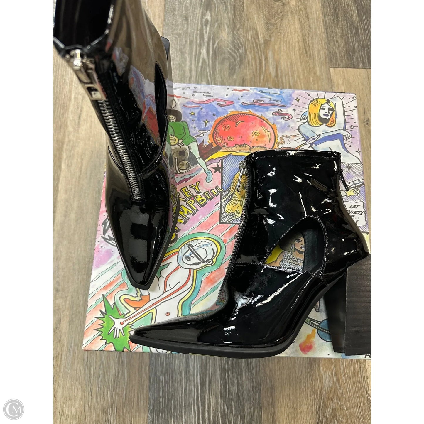 Boots Ankle Heels By Jeffrey Campbell In Black, Size: 6.5
