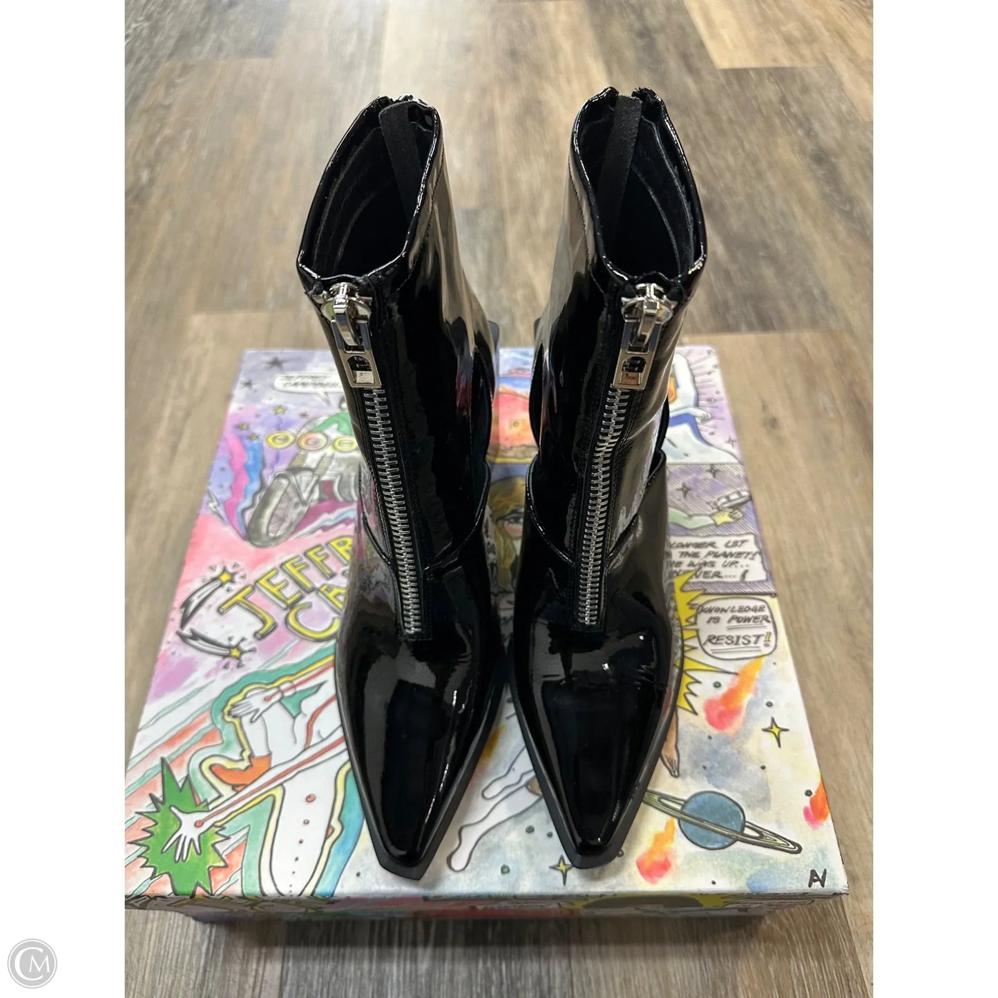 Boots Ankle Heels By Jeffrey Campbell In Black, Size: 6.5