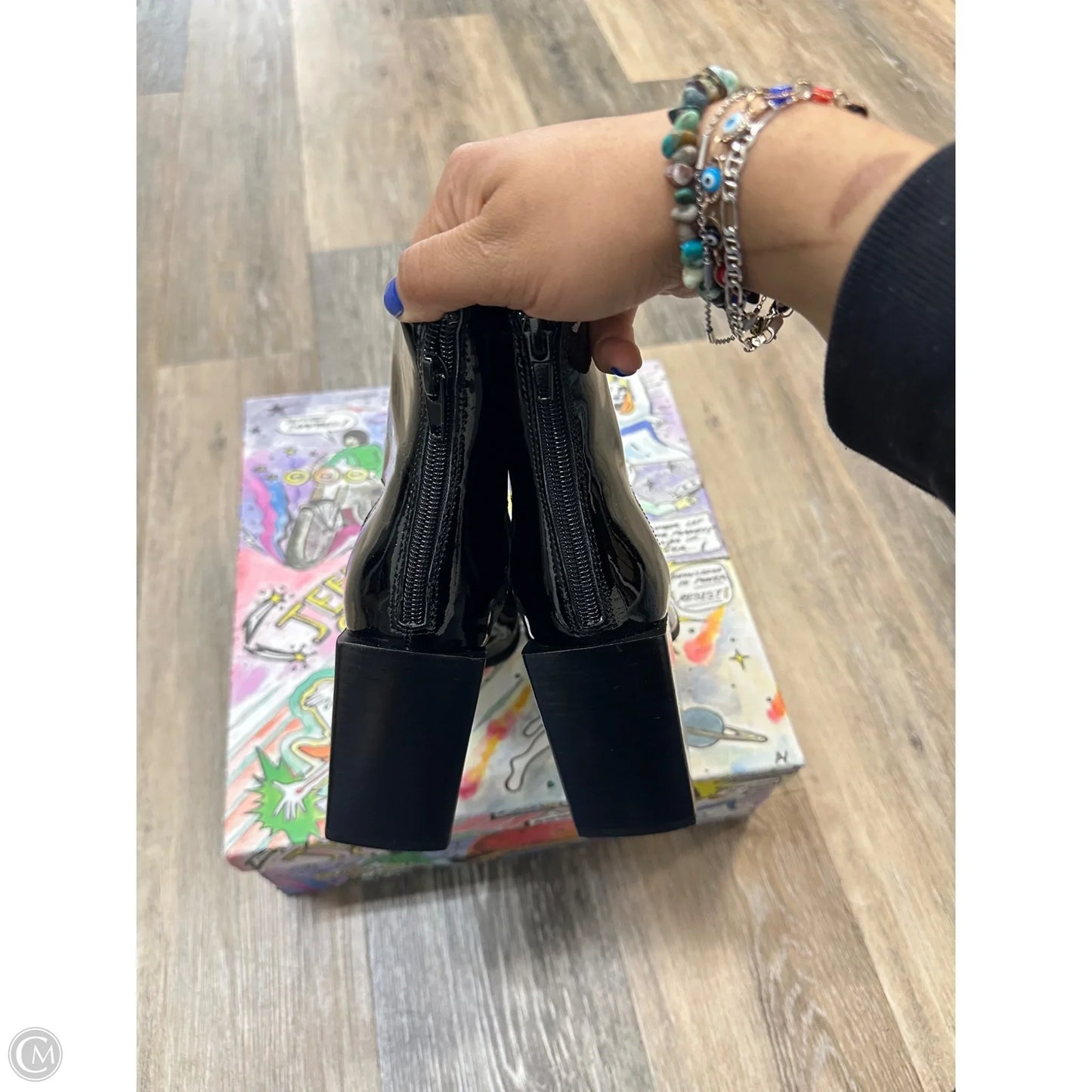 Boots Ankle Heels By Jeffrey Campbell In Black, Size: 6.5