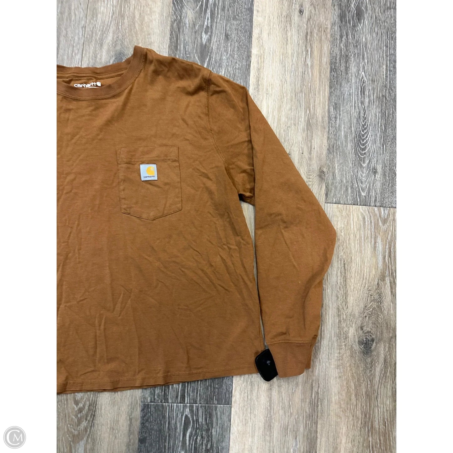Top Long Sleeve By Carhartt In Brown, Size: L