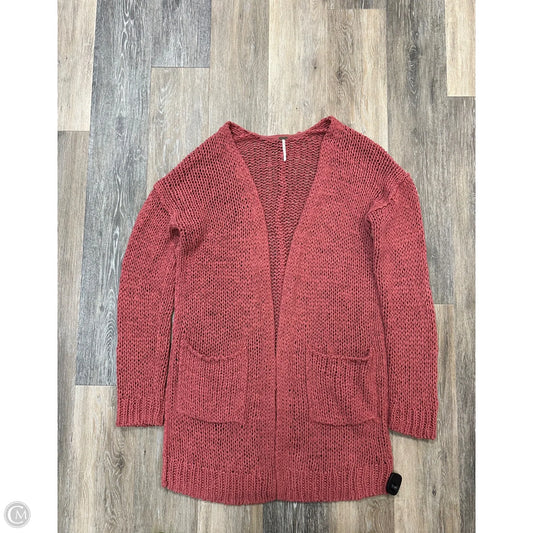 Sweater Cardigan By Free People In Coral, Size: L