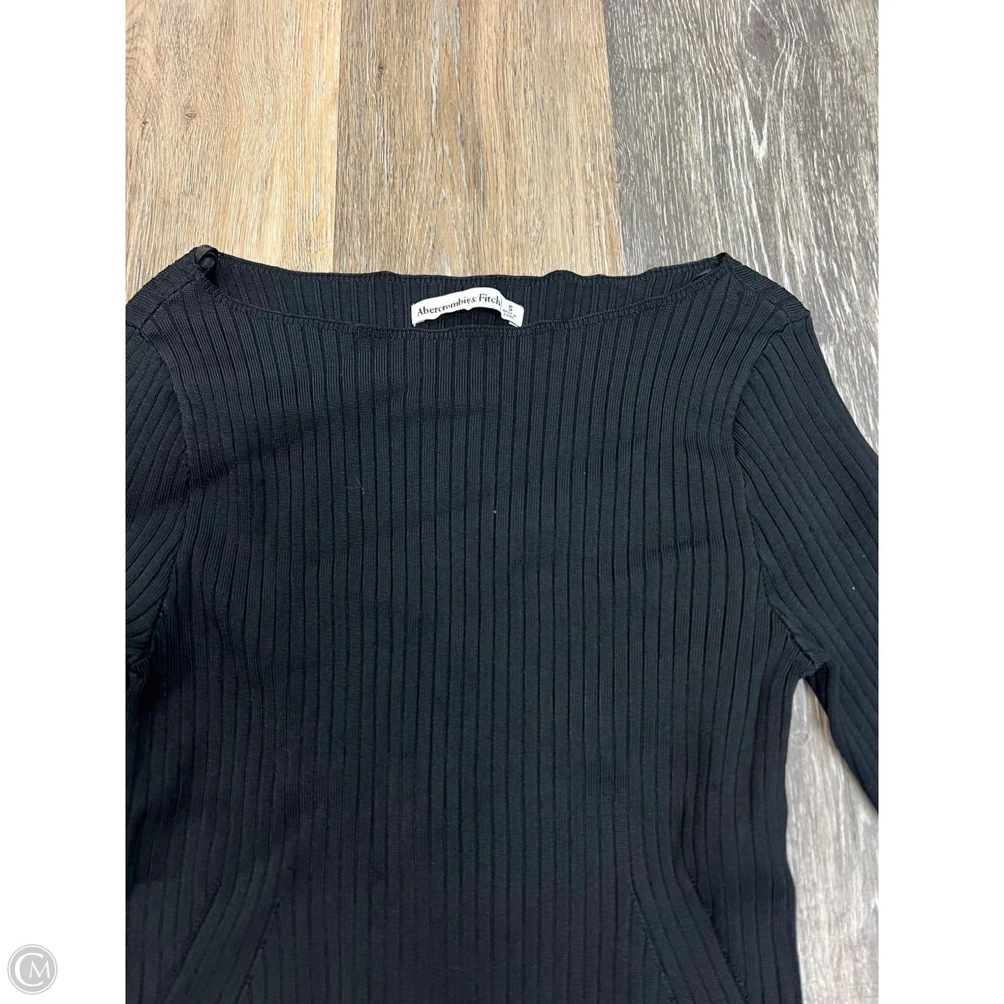 Top Long Sleeve By Abercrombie And Fitch In Black, Size: S