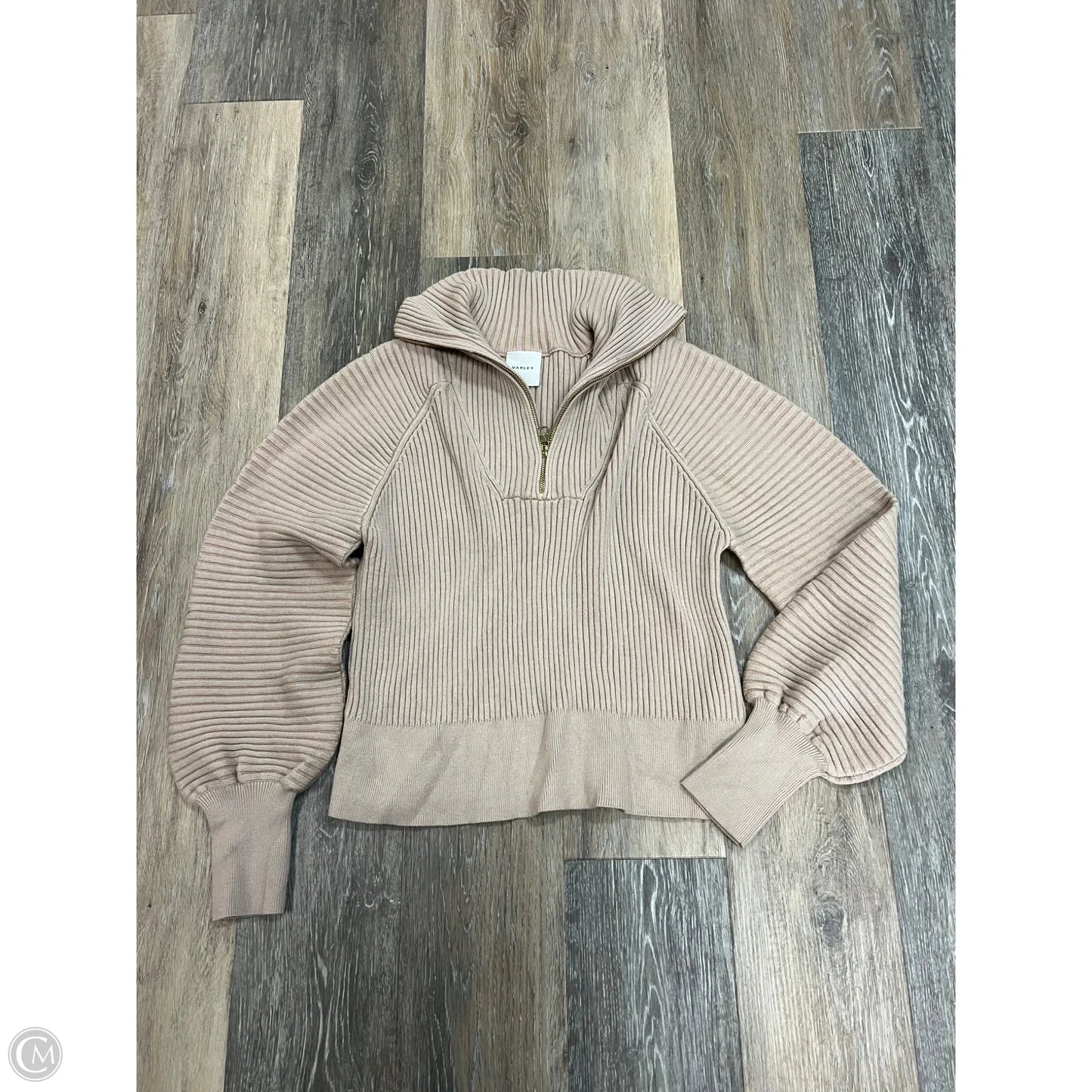 Sweatshirt Crewneck By Varley In Tan, Size: Xs