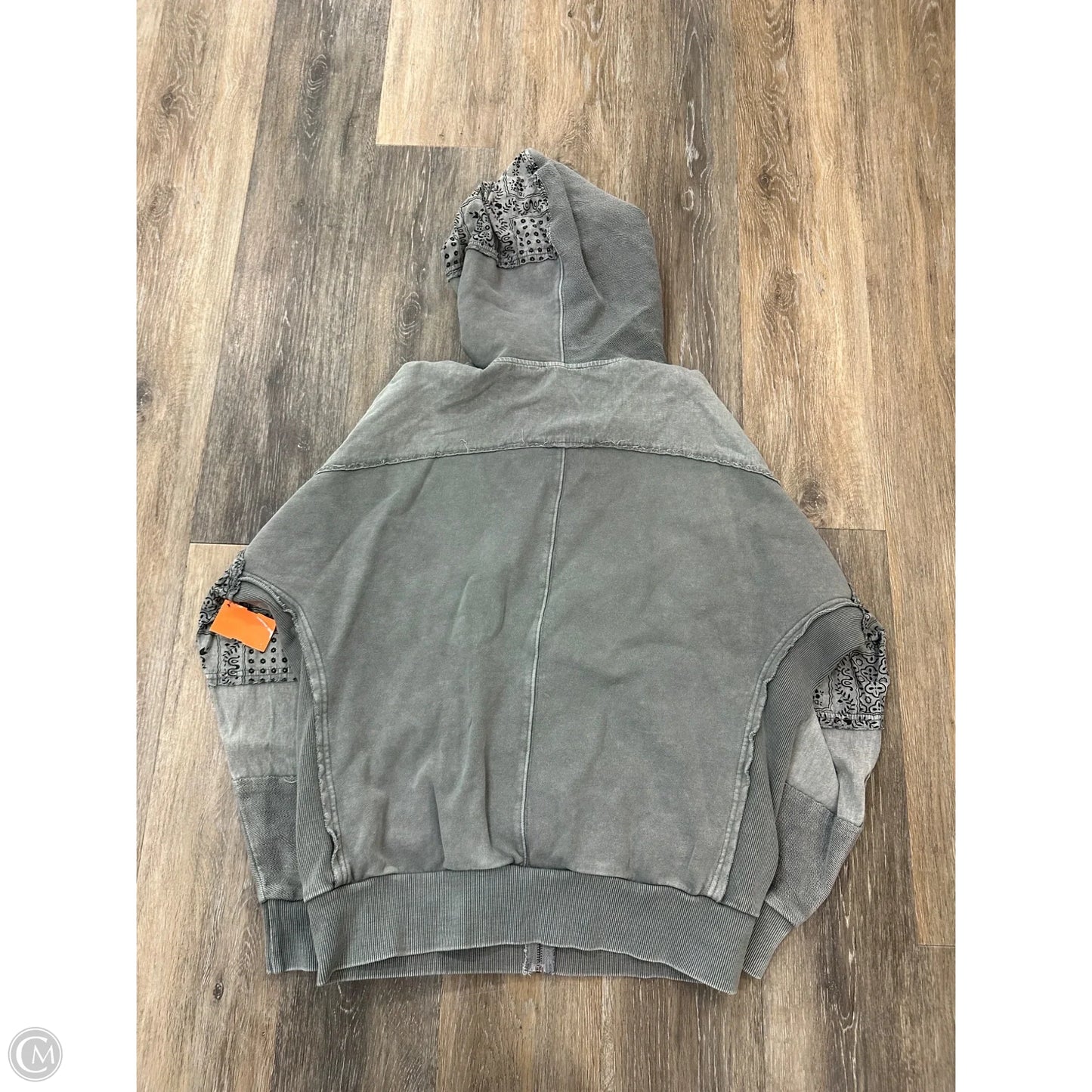 Sweatshirt Hoodie By Easel In Grey, Size: S