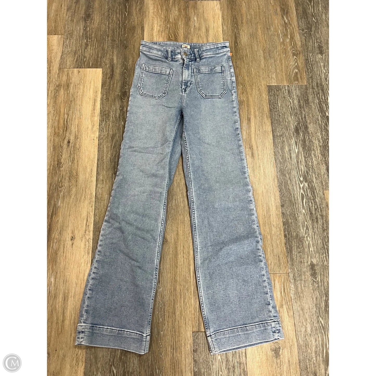 Jeans Straight By Faherty In Blue Denim, Size: 4