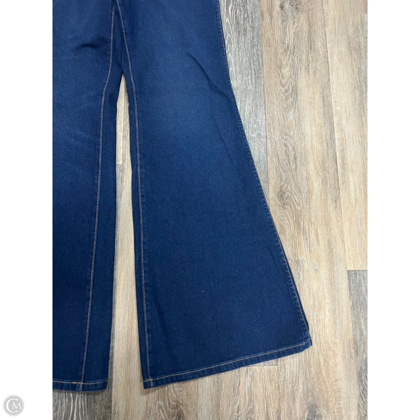 Jeans Flared By Wrangler In Blue Denim, Size: 6/28