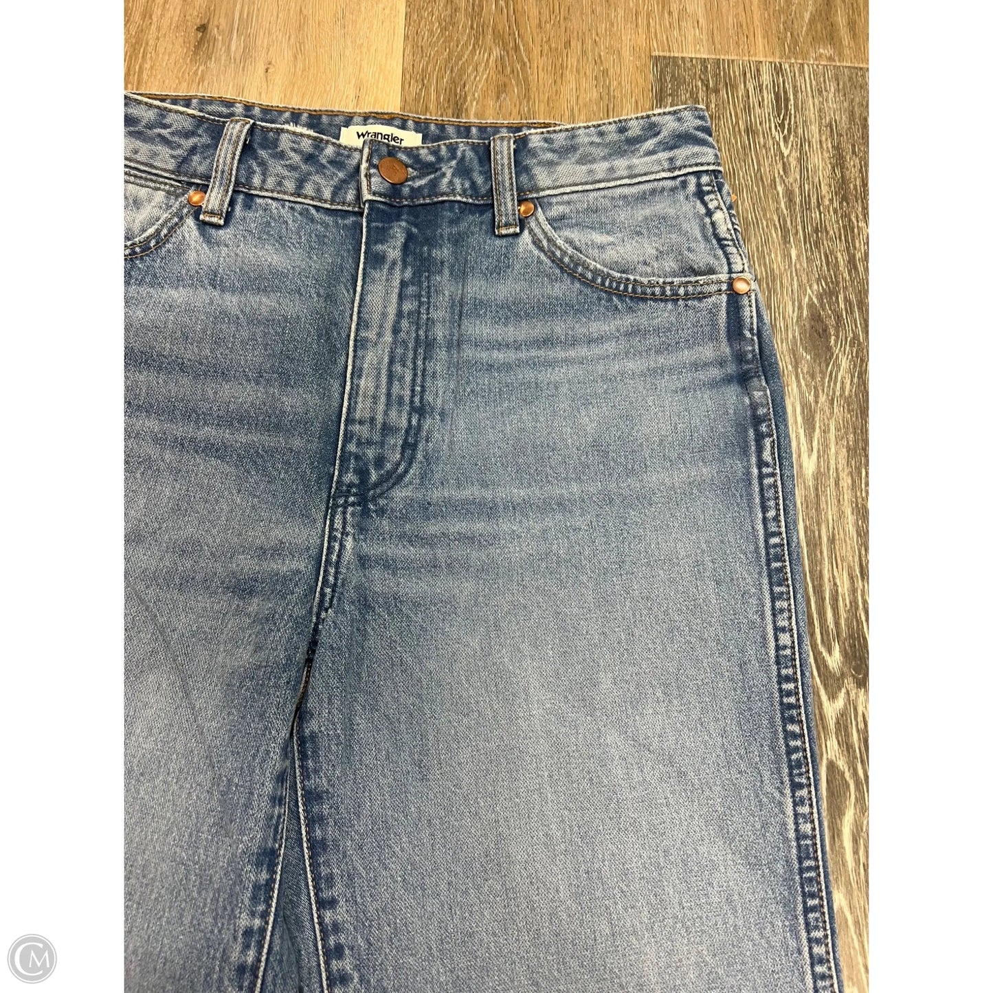 Jeans Wide Leg By Wrangler In Blue Denim, Size: 6/28