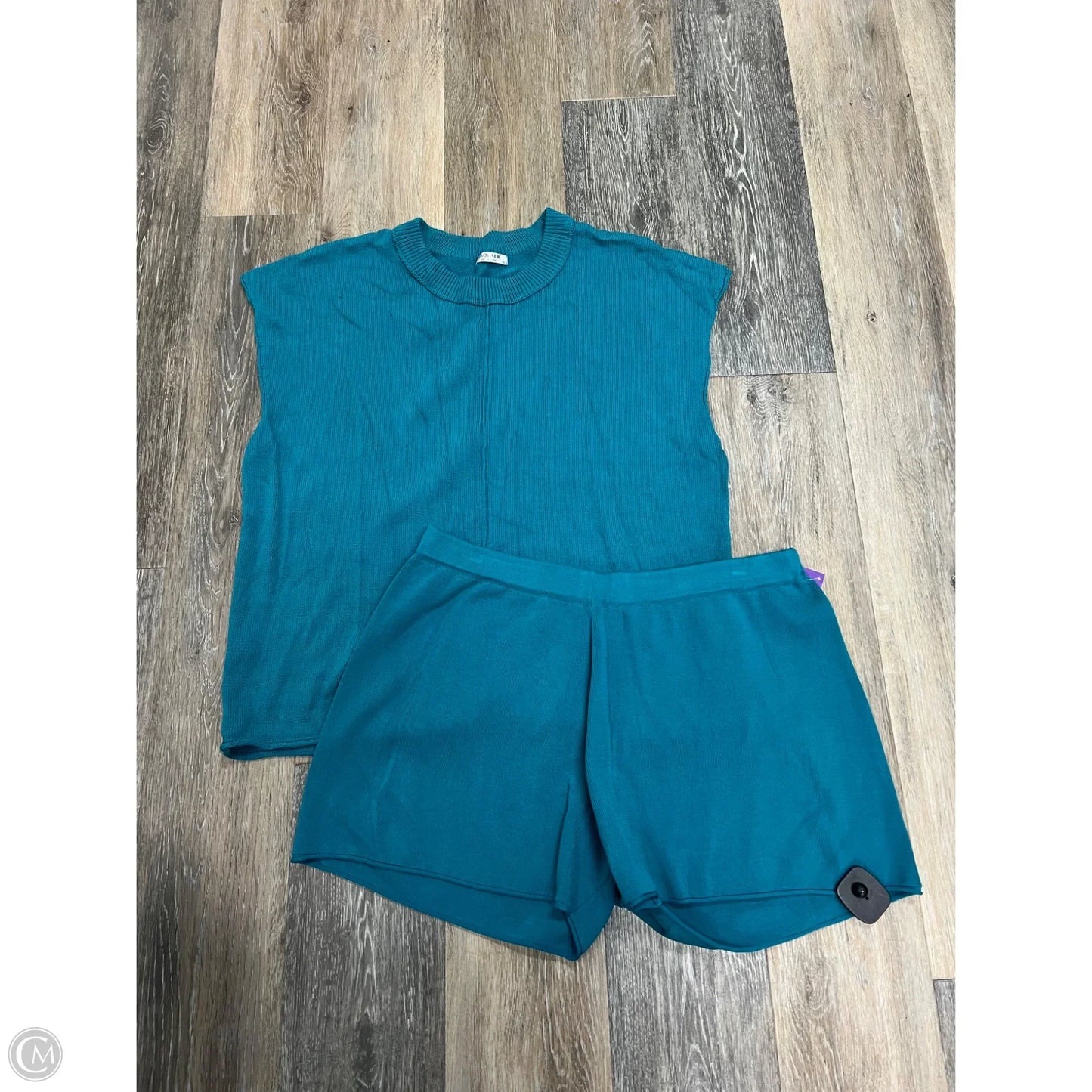 Shorts Set By Ekouaer In Teal, Size: Xl