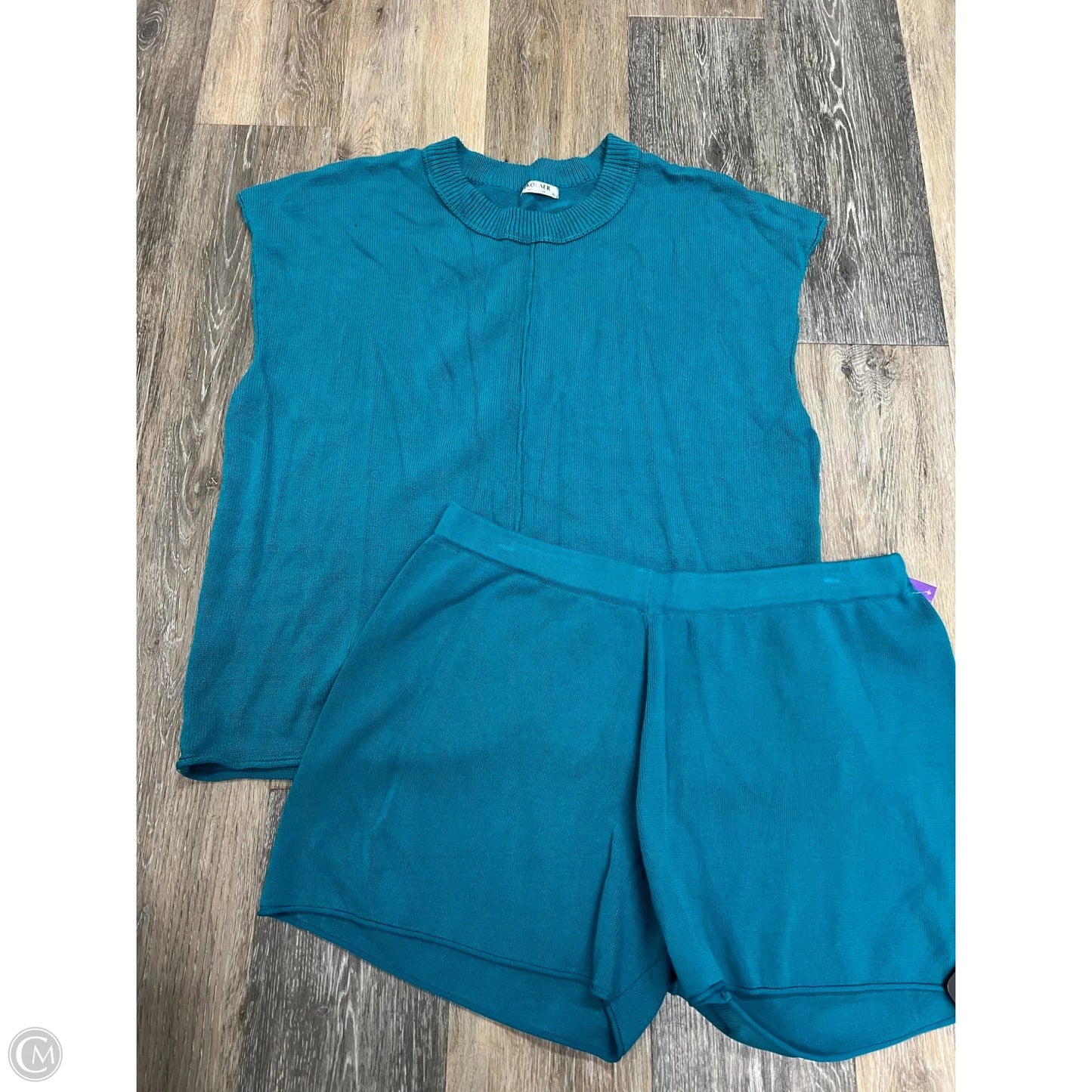 Shorts Set By Ekouaer In Teal, Size: Xl