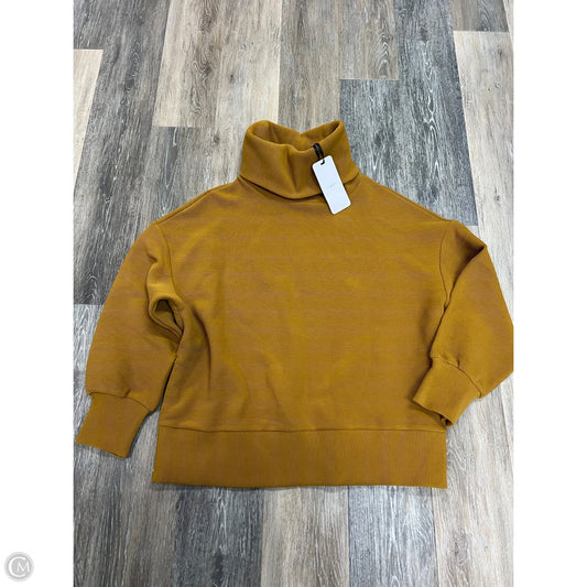Athletic Sweatshirt Collar By Varley In Yellow, Size: L